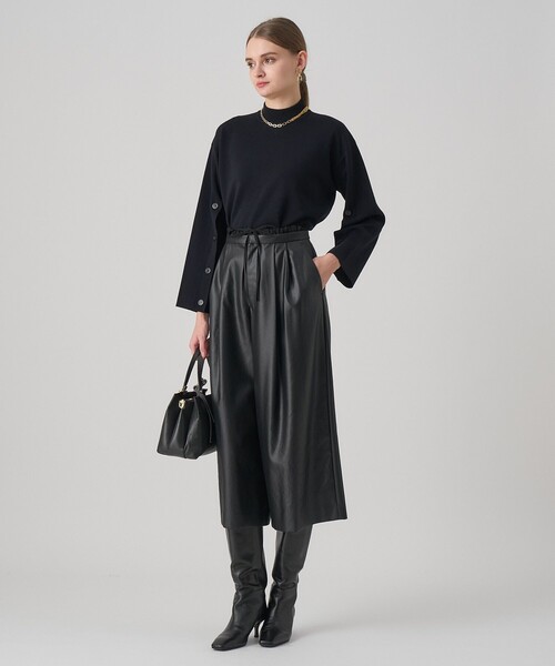 ANAYI（アナイ） ニット セーター メリノウール釦スリーブ プル