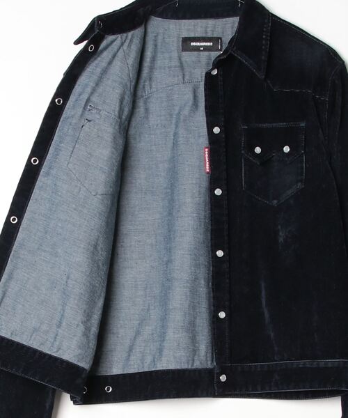 ジャケット テーラードジャケット Flocked Cord Jean Jacket/0252 メンズ レディースの画像