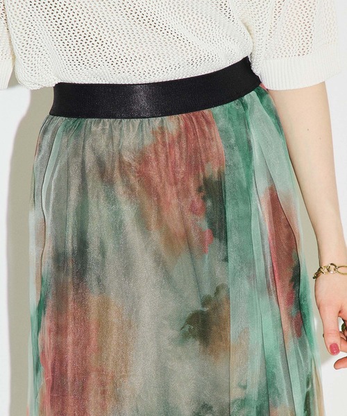 「PUBLIC TOKYO」 フレアスカート FREE カーキ レディース_画像4