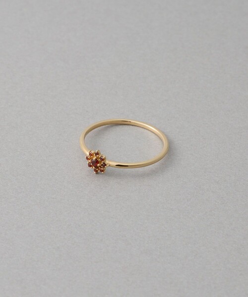 ete（エテ） 指輪 リング 「ガーネット」 K10YG ポム リング