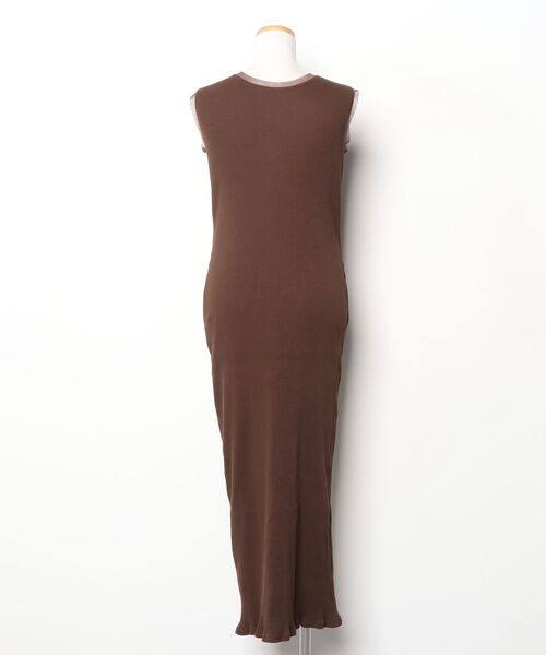 「CAPRICIEUX LE'MAGE」 ノースリーブワンピース - ブラウン レディース_画像2