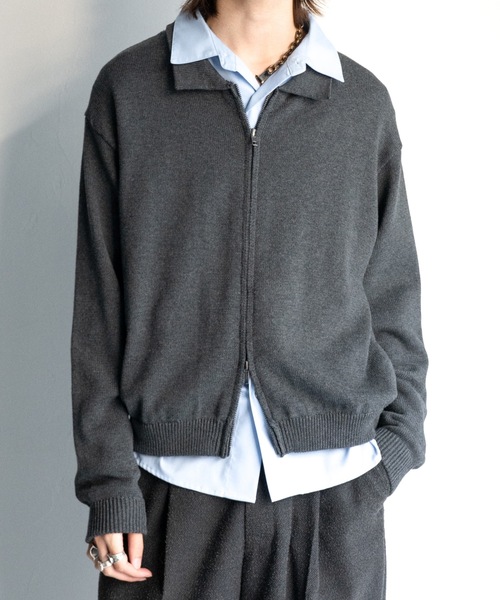 Casper John（キャスパージョン） ブルゾン アウター Knit blouson 