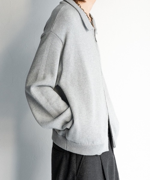 Casper John（キャスパージョン） ブルゾン アウター Knit blouson 