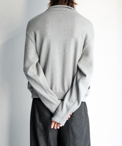 Casper John（キャスパージョン） ブルゾン アウター Knit blouson 