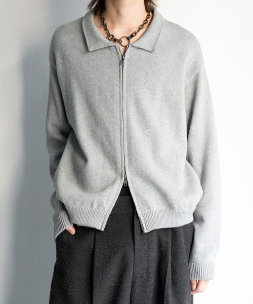 Casper John（キャスパージョン） ブルゾン アウター Knit blouson 