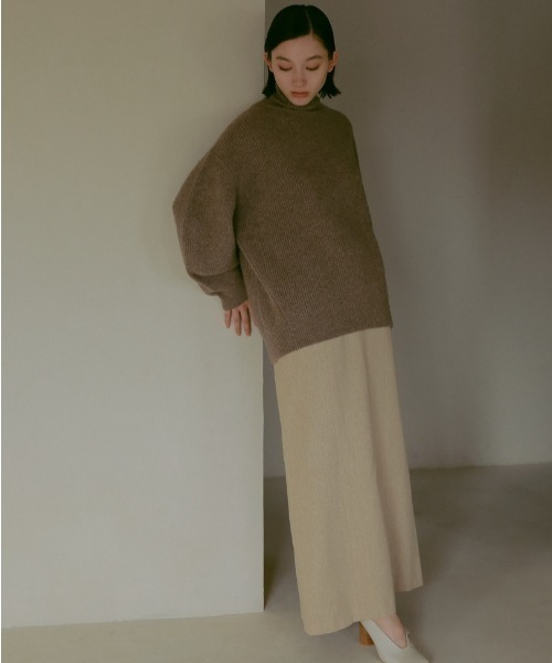 「CASA FLINE」 ロングスカート 1 ベージュ レディース_画像3