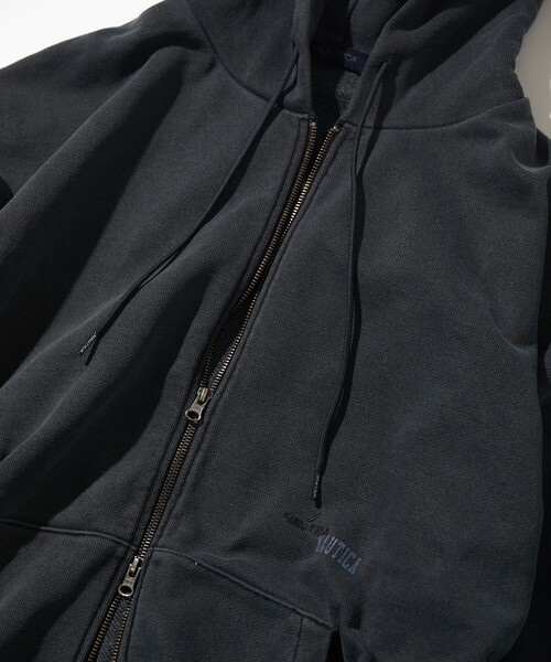 NAUTICA（ノーティカ） パーカー ピグメント加工 HIDDEN LOGO