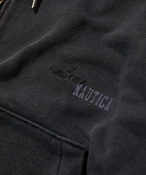 NAUTICA（ノーティカ） パーカー ピグメント加工 HIDDEN LOGO