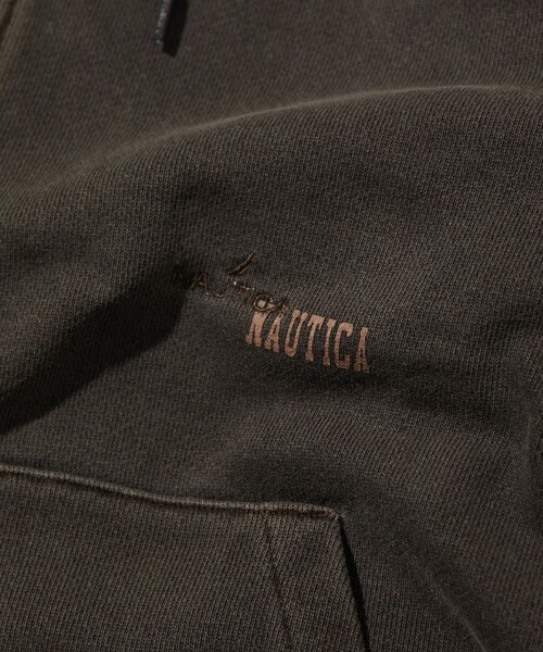 NAUTICA（ノーティカ） パーカー ピグメント加工 HIDDEN LOGO