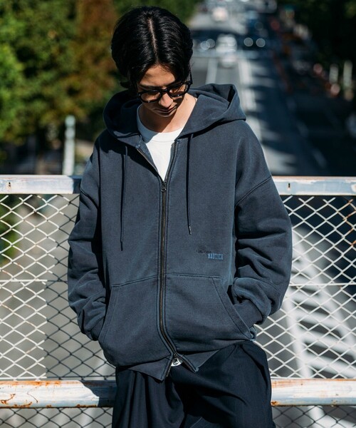 NAUTICA（ノーティカ） パーカー ピグメント加工 HIDDEN LOGO