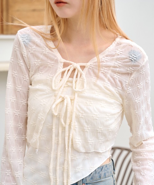 「UNE MANSION」 カーディガン FREE ベージュ レディース_画像3