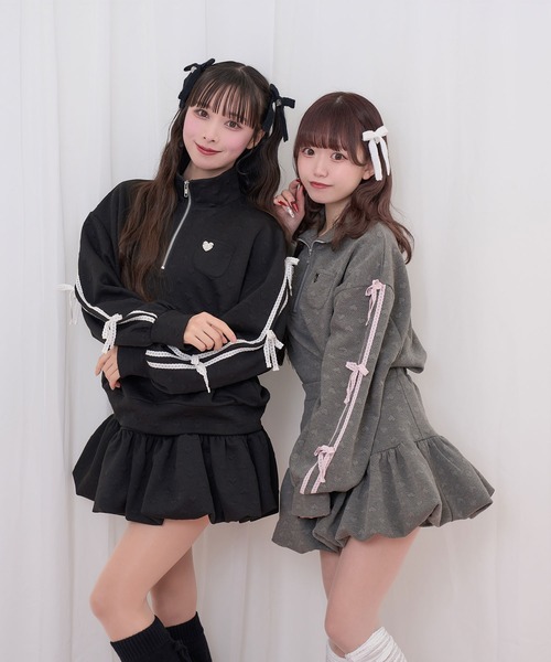 Honey Cinnamon（ハニーシナモン） セットアップ ハートJQハーフジップ