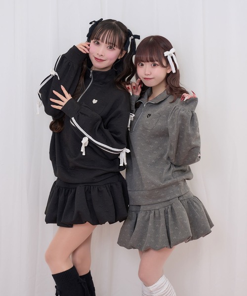 Honey Cinnamon（ハニーシナモン） セットアップ ハートJQハーフジップ