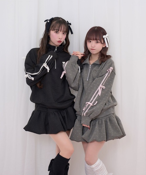 Honey Cinnamon（ハニーシナモン） セットアップ ハートJQハーフジップ