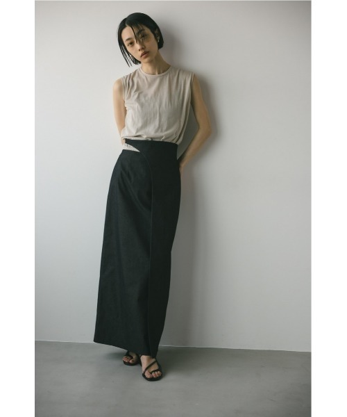 「STYLEMIXER」 タイトスカート MEDIUM ベージュ レディース_画像2