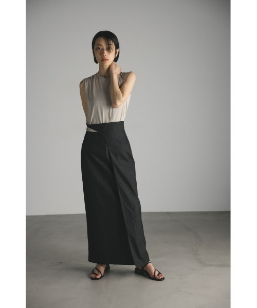 「STYLEMIXER」 タイトスカート MEDIUM ベージュ レディース_画像4