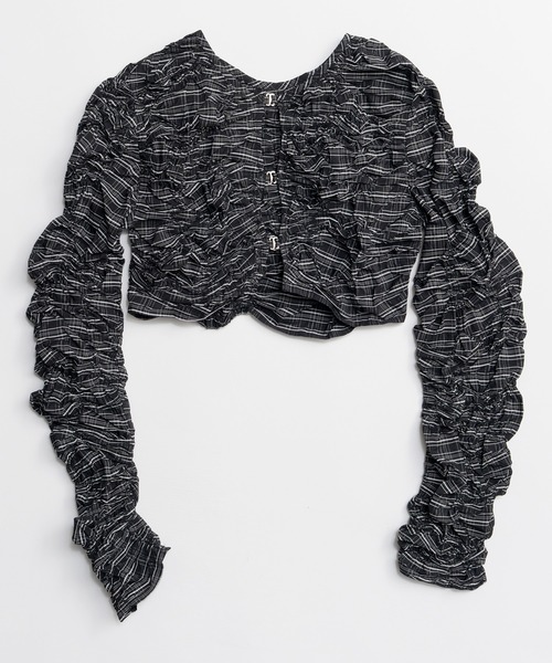 【新品未使用】メゾンスペシャル　2WAYシャーリングボレロ MAISON SPECIAL(メゾンスペシャル)｜2way Shirring Bolero/2WAY