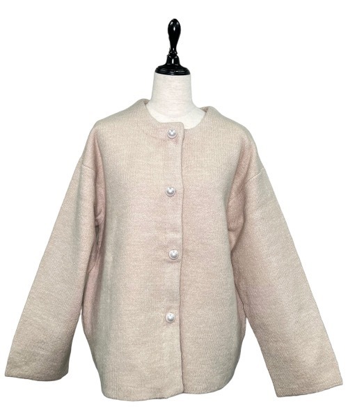 「12Twelve Agenda」 ニットカーディガン M アイボリー レディース_画像2