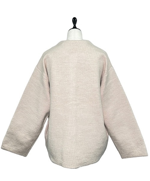 「12Twelve Agenda」 ニットカーディガン M アイボリー レディース_画像3