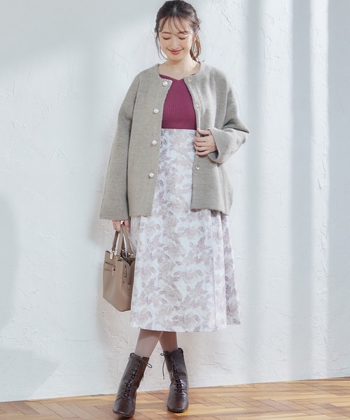 「12Twelve Agenda」 ニットカーディガン M アイボリー レディース_画像6