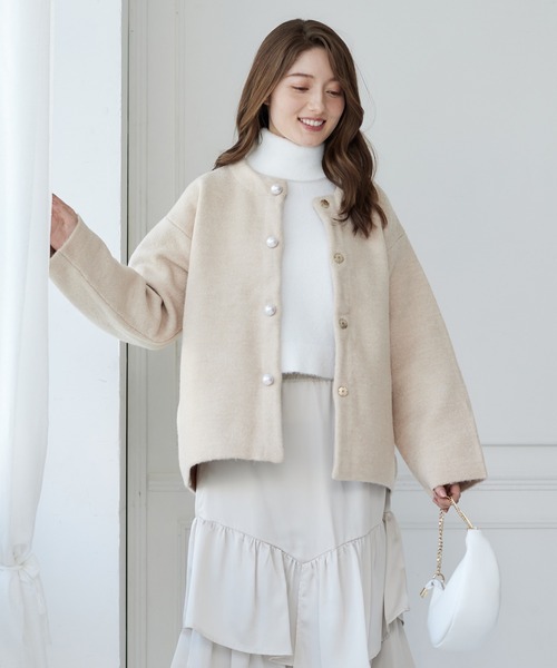 「12Twelve Agenda」 ニットカーディガン M アイボリー レディース_画像8