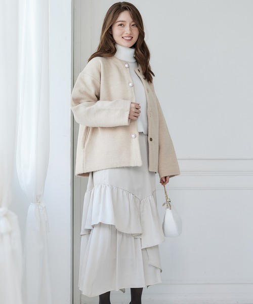 「12Twelve Agenda」 ニットカーディガン M アイボリー レディース_画像9