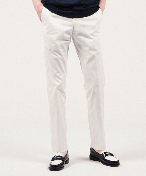 「TOMORROWLAND」 チノパンツ 48 ホワイト メンズ_画像3