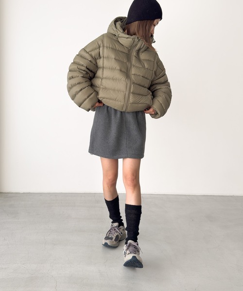 CANAL JEAN☆El marフリースミニスカート/靴下SET 新品✨ CANAL JEAN（キャナルジーン） スカート El mar フリースミニスカート