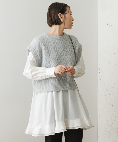 「F by ROSSO」 長袖チュニック FREE ミント レディース_画像3