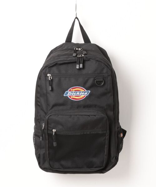 【美品】黒のリュック大きな背面ロゴデザインがクール Dickies（ディッキーズ） デイバック リュック ブランドロゴリュック