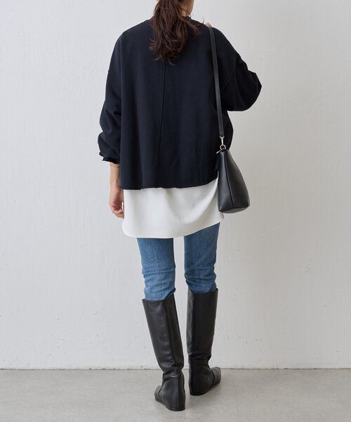 ビアズリー　ブラック長袖トップス Fサイズ BEARDSLEY（ビアズリー） 長袖カットソー FREE ブラック レディース