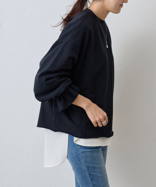 ビアズリー　ブラック長袖トップス Fサイズ BEARDSLEY（ビアズリー） 長袖カットソー FREE ブラック レディース