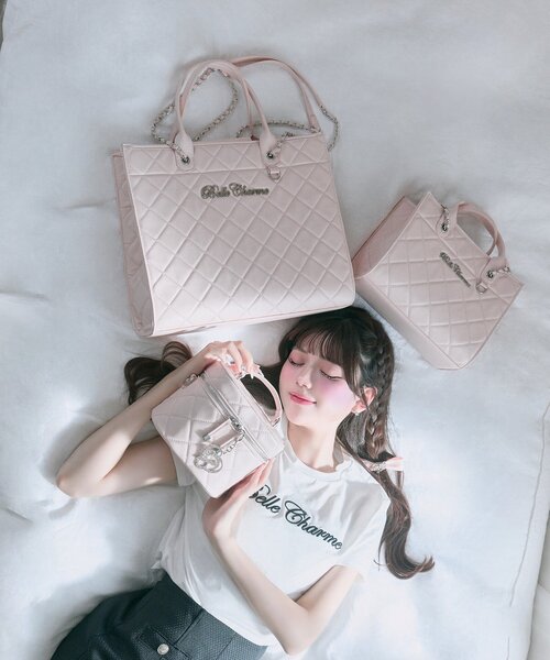 トートバッグ 「Belle Charme」Belle Charme Quilted Mini Tote レディースの画像