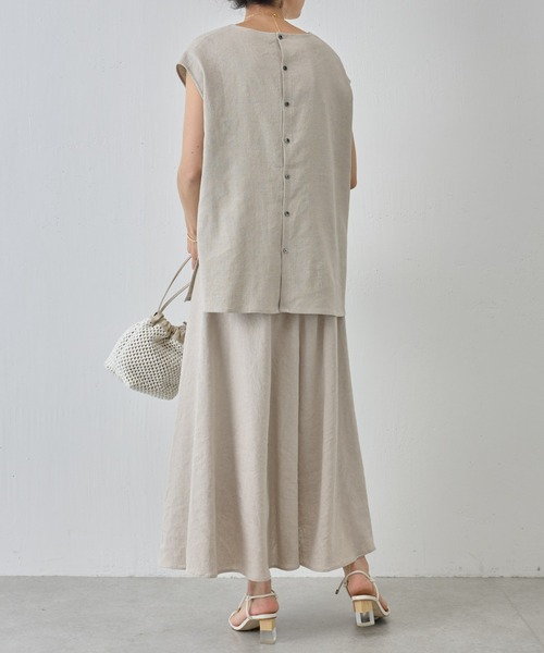 「BEARDSLEY」 ロングスカート M ベージュ レディースの画像