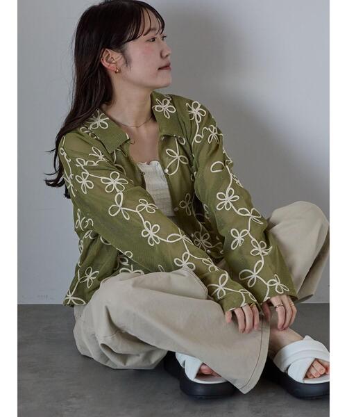 「ehka sopo」 カーディガン F ラベンダー レディース_画像4