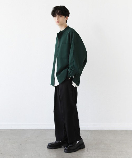 LILL（リル） 長袖シャツ L ダークグリーン メンズ : ZOZOTOWN Yahoo