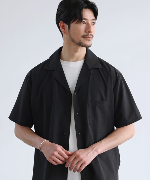 SAPEur CEMENT RAYON SHIRTS XL 半袖 SPU（スプ） シャツ 半袖 「セットアップ対応」「接触冷感・防シワ・速