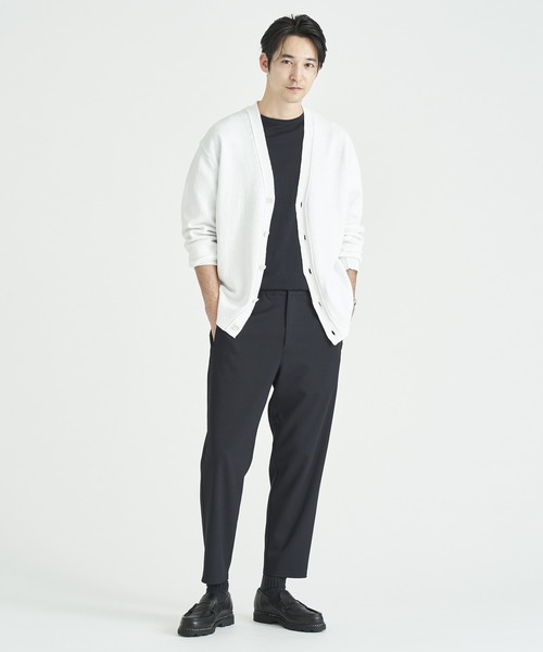 「ESTNATION」 ニットカーディガン LARGE ホワイト メンズの画像