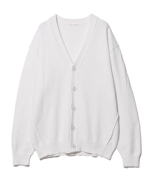 「ESTNATION」 ニットカーディガン LARGE ホワイト メンズの画像