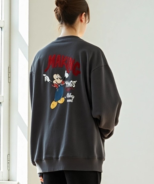 「Disney」 スウェットカットソー M グレー系その他2 レディース_画像6