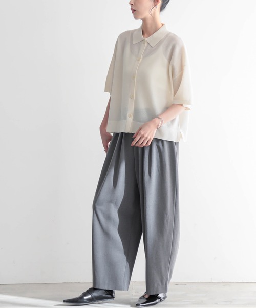 for/c（フォーシー） ニット セーター ニットポロカーディガン