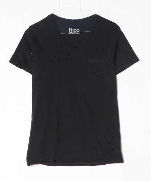 試着のみ　RonHerman スクエア　トップス　xs Ron Herman（ロンハーマン） 半袖Tシャツ X-SMALL ブラック レディース