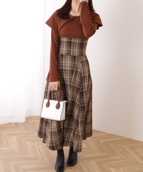 「Lace Ladies」 長袖ワンピース S グレー レディース_画像8