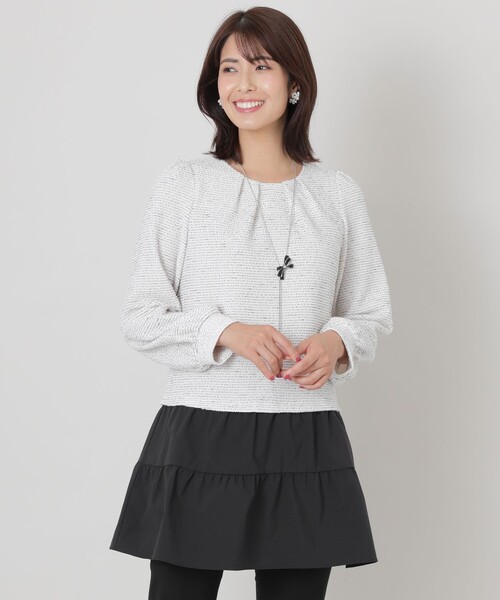 「TO BE CHIC」 ドッキングワンピース 40 ホワイト レディース_画像2