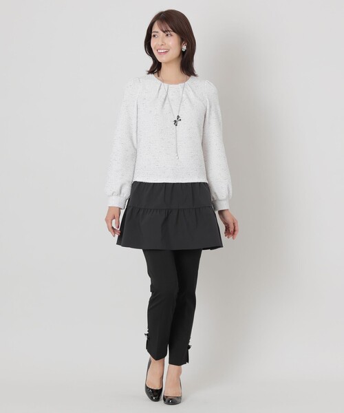 「TO BE CHIC」 ドッキングワンピース 40 ホワイト レディース_画像4