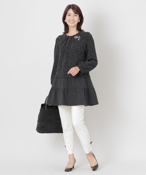 「TO BE CHIC」 ドッキングワンピース 40 ホワイト レディース_画像5