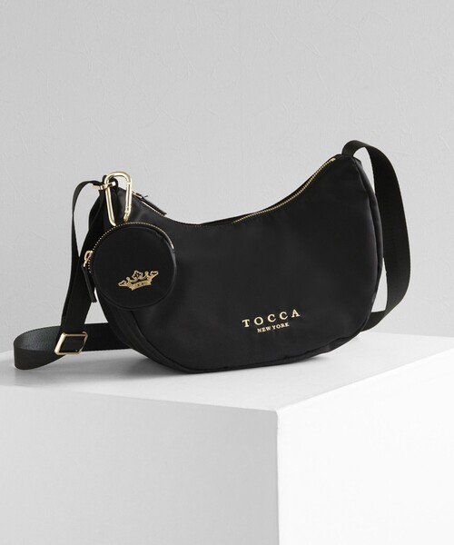TOCCA ショルダーバッグ　ハンドバッグ　2WAY ナイロン　三日月　ブラック TOCCA（トッカ） ショルダーバッグ バッグ MEMORY OF MOON POCHETTE