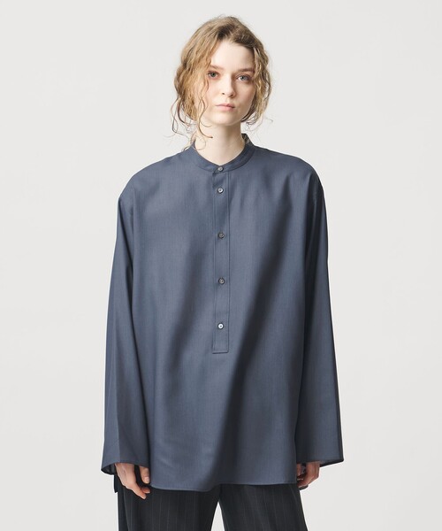 LOEFF ロエフシャツ LIMEサイズ1 未使用38,500円春物週末限定割引 LOEFF（ロエフ） ブラウス シャツ 「LOEFF」ポリエステルボイル