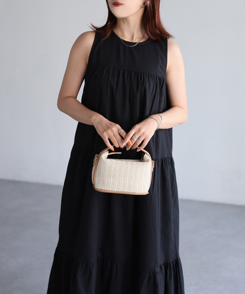 「Riberry」 ノースリーブワンピース MEDIUM ブルー レディース_画像8