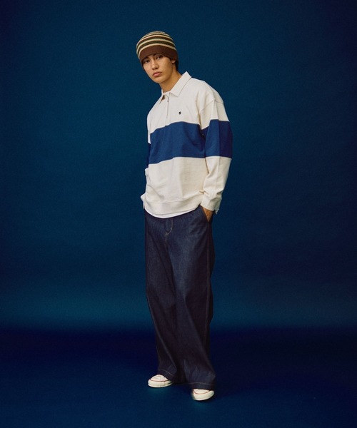 「POLO BCS」 スウェットカットソー LARGE ネイビー メンズ_画像3